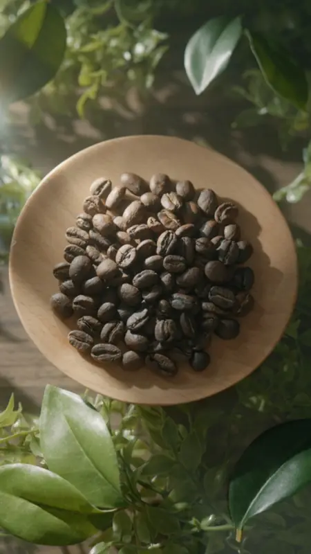 自然光でコーヒー豆の質感を引き出した撮影作例